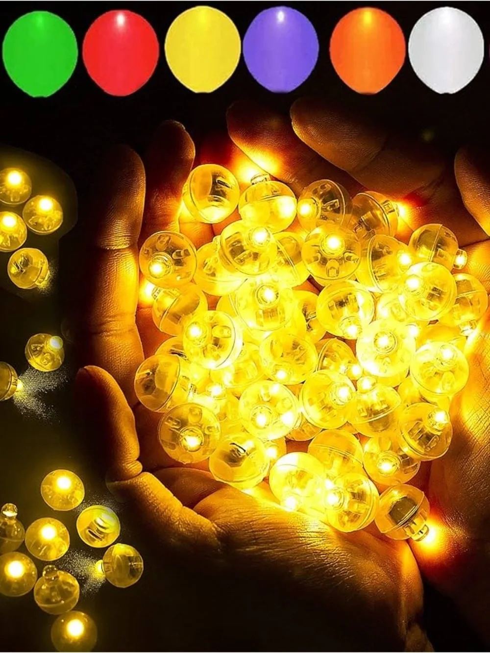 Warm White LED Party Light Bulb Chips - Decorative Home Party Supplies